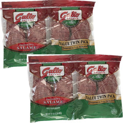2 Pack – 2LB Gallo Italian Dry Salame Deli Thin Sliced (4 Lbs Total)