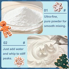 16oz Meringue Powder Royal Icing Baking Whip Mix Sugar Cookies Cake Decorating