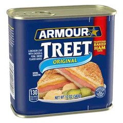 6-Pack Armour Star Original Treet Luncheon Loaf, 12oz Can, Smoked Chicken & Pork