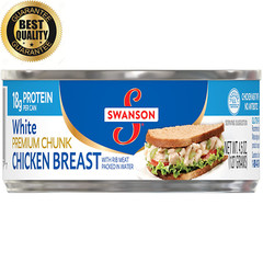 Swanson Premium White Chunk Chicken Breast, 4.5 Oz. Can (Pack of 24)