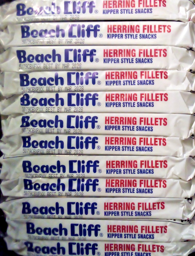 12 Beach Cliff Wild Caught Herring Kippered Snacks 3.53 Oz Can FREE S/H EXP 3/28