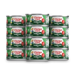 Chicken of the Sea Chunk Light Tuna in Oil 12 oz. Cans Pack of 12 Wild Caught…