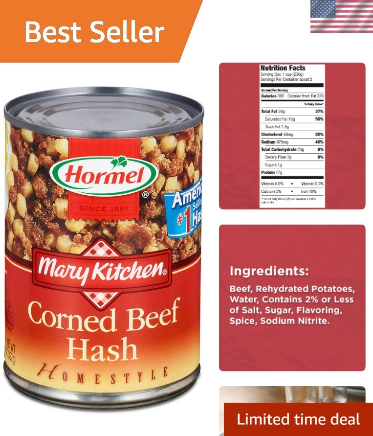 Mary Kitchen Corned Beef Hash – 14oz Pack of 12, Ready-to-Serve Convenience