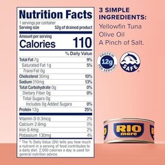 Rio Mare Premium Yellowfin Tuna in Olive Oil, 3 x 2.8 Ounce Can (Pack of 8, T…