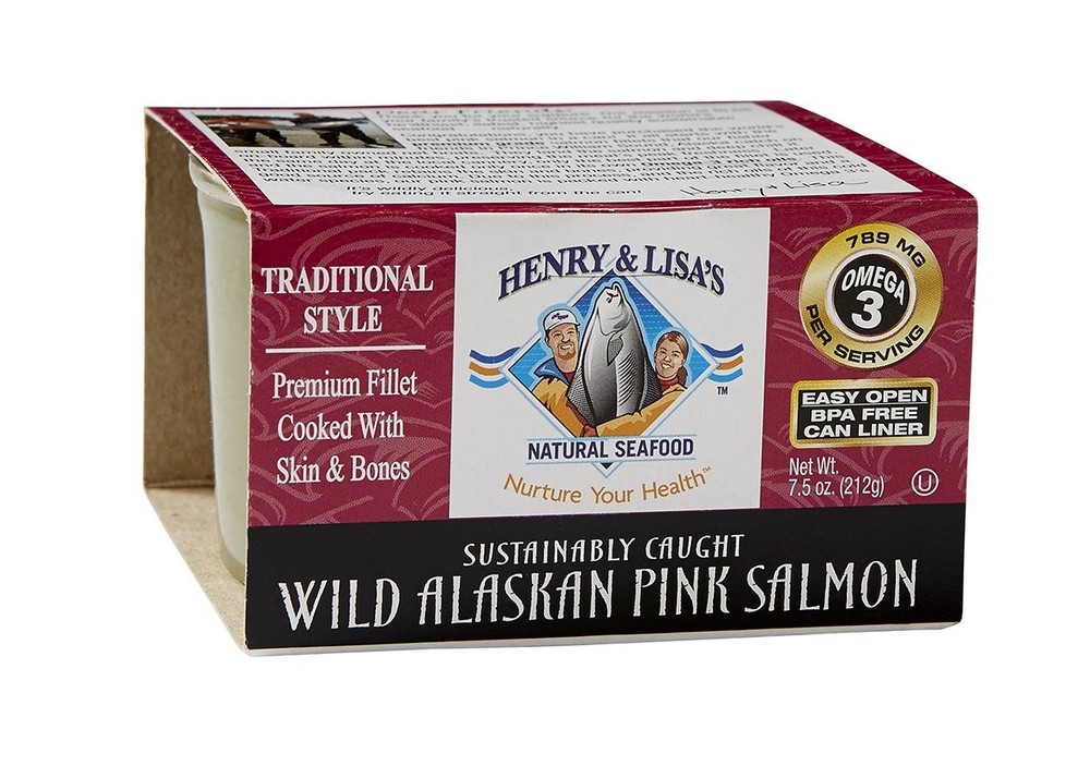 Henry & Lisa’s Natural Seafood Traditional Pink Salmon, 7.5 Ounce