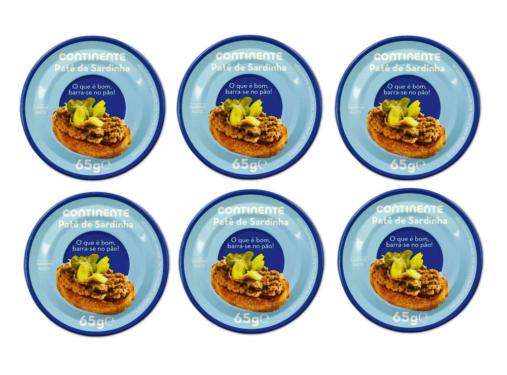 6 x 65g Cans Sardine Spread Portuguese Sardinhas Pate 390g – 13.76 oz – 0.86lbs