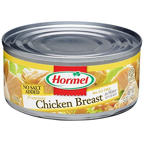 Hormel Premium No Salt Added Canned Chunk Chicken Breast in Water 5 Ounce Pac…