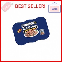 Armour Star Vienna Sausage, Barbecue Flavored, Canned Sausage, 4.6 oz (Pack of 6