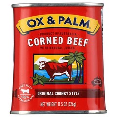Ox & Palm Corned Beef original chunky Style in Tapered Can 11.5 oz can.