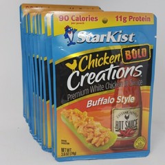 Pack of 12 Starkist Chicken Creations BOLD Buffalo Style Lunch Pouches 2.6oz ea