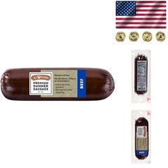 Hardwood Smoked Beef Summer Sausage – Gluten-Free & 8oz Deliciousness