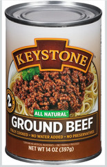 Keystone All Natural Ground Beef 14 Ounce Long Term Emergency Survival Food Cann