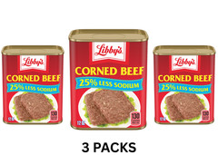 (3 pack) Libby’s Corned Beef, 12 oz Can free shipping