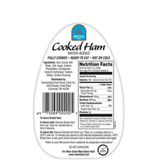 Bristol Smoke Flavor Cooked Ham, High Protein, 16 Oz Aluminum Can (4 Pack)