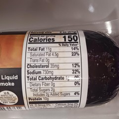 Smoked Garlic Amish Country Summer Sausage (12 oz)