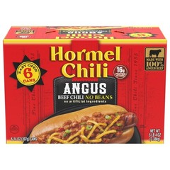 12 Pack Canned Chili No Beans Angus Beef 15oz Protein Rich Shelf Stable New