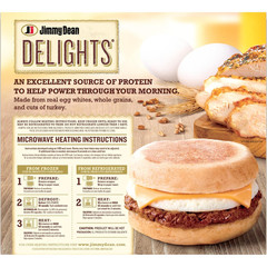 Delights Turkey Sausage, Egg White and Cheese English Muffin Breakfast Sandwiche