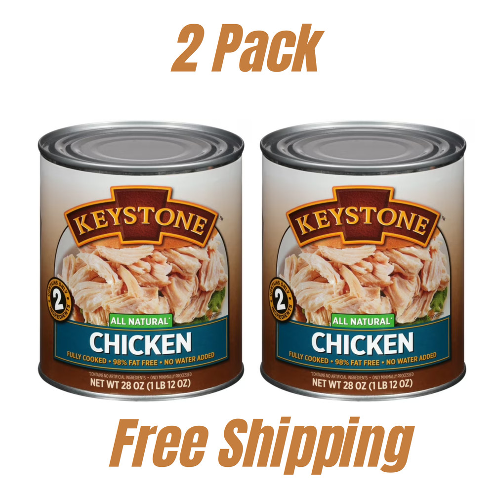 Keystone All Natural Chicken, 28 oz Can (2 Pack) Free Ship