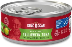 King Oscar Yellowfin Tuna in Extra Virgin Olive Oil, 5 Ounce Cans (Pack of 6)…