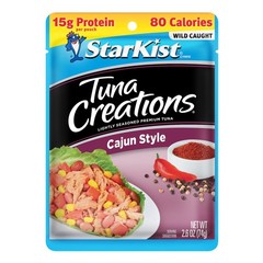 StarKist Tuna Creations Cajun Style Pouch 2.6 oz 24 Pack Wild Caught, 15g Pr…