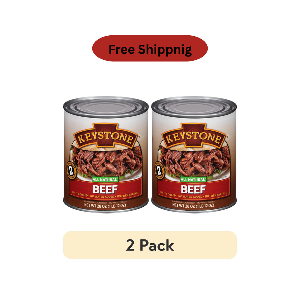 (2 pack) Keystone All Natural Beef, 28 oz Can