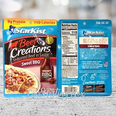 4 StarKist Chicken & Beef Creations Buffalo Taco BBQ Lemon Pepper 2.6 oz Pouch