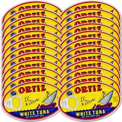 Ortiz White Tuna in Olive Oil, Fresh Tender Slices, Spanish Wild Caught Tuna,