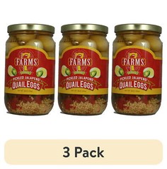 (3 pack) 7 Farms Pickled Jalapeno Quail Eggs