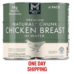 Member’s Mark Chunk Chicken Breast 12.5oz 6 Pack Premium White Meat