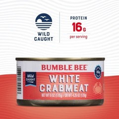 Premium White Flake Crabmeat – Succulent & Flavorful – 6 oz Can Pack of 12