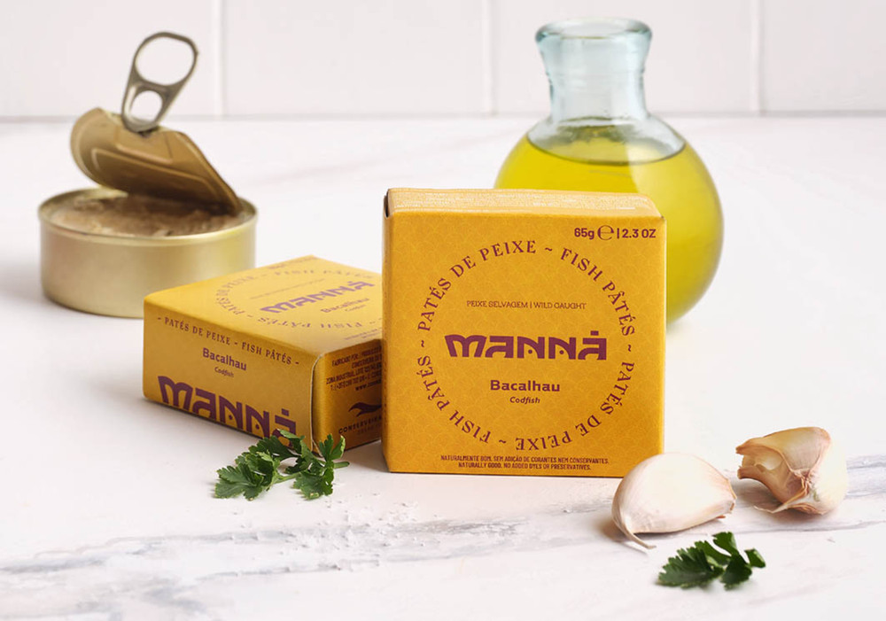 Cod Pate Appetizer Portuguese Paste 6 x 65g Portugal Manna Algarve 65g each