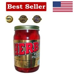 Herb’s Pickled Pigs Feet in 16 oz Jar – Perfect for Adventurous Recipes