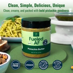 Fueled AF Pistachio Nut Butter Spread Vegan, Keto, and Paleo Friendly, 8 Ounc…