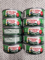10 CANS BEST TUNA CHICKEN OF THE SEA CHUNK LIGHT TUNA IN OIL NET WT 5 OZ 12/2024