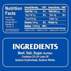 Dried Ground Beef Armour Chipped & Sliced, 95% Fat-Free, Gluten Free FAST SHIP!