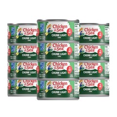 Chicken of the Sea Chunk Light Tuna in Oil, Wild Caught Tuna, 12-Ounce Cans (Pac