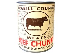Grabill Country Meats Canned Beef Chunks, Favorite Amish Food, 25 Oz. (Case of 1