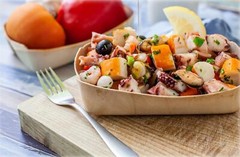 4 Ounce Pack of 10 Natural Wild Caught Squid Seafood High Protein for Cooking