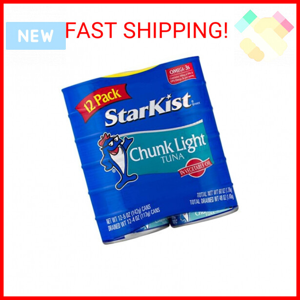 StarKist Chunk Light Tuna in Oil, 5 Oz, Pack of 12