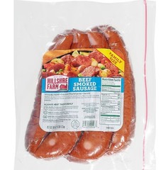 Hillshire Farm Beef Smoked Sausage Family Pack, 48 oz.