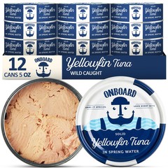 Premium Yellowfin Tuna in Spring Water – 12 Pack Solid Light 5 Oz Cans Sustai…