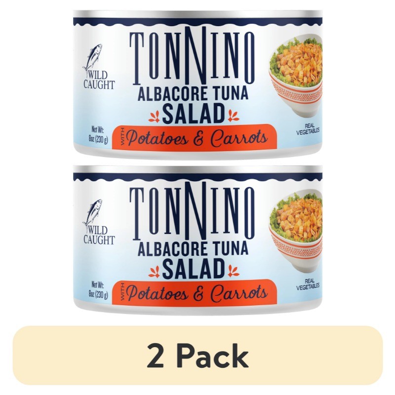 (2 pack) Tonnino Premium Albacore Tuna Salad with Potatoes and Carrots 8oz
