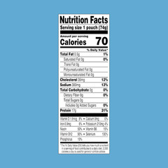 Chunk Light Tuna in Water, 2.6 Oz Pouch (10 Pack) Ready to Eat Wild Caught Tuna,