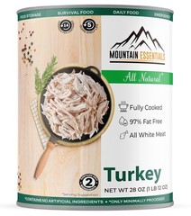 All Natural Canned Turkey 28 Oz – Ready to Eat, Perfect for Meals & Emergencies