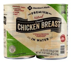 Member’s Mark Premium Chunk Chicken Breast (12.5 oz., 6 ct.) Pull tab Container