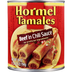 (3 Pack) Beef Tamales in Chili Sauce, Shelf Stable, 28 Oz Steel Can