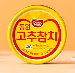 Red Tuna can 85g(3oz) x 6P, Dong won Tuna, Spicy flavor, long-term storage