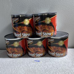 Lot 5 Cans Vietti Beef Stew, 24oz each. Ready To Eat, (T 720) New, Free Shipping