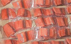 Whole Fresh Natural Atlantic Salmon Fillet -Skin On, Vacuum Packed, 100% Natural
