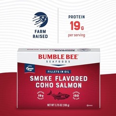 Bumble Bee Smoke Flavored Red Coho Salmon Fillets in Oil, 3.75 oz (Pack of 1) –